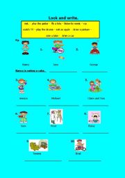 English worksheet: Present Continuous Tense