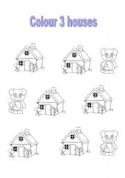 English worksheet: 3 little pigs