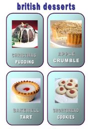 English Worksheet: British Desserts 2/2 (19.03.10)