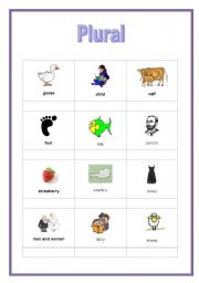 English worksheet: Plural worksheet