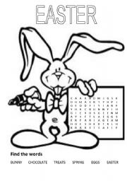 English Worksheet: Find the words - Easter