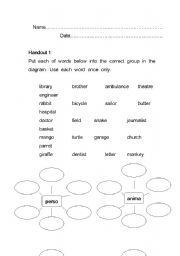 English worksheet: Nouns