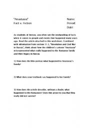 English Worksheet: 