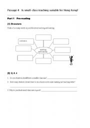 English worksheet: reading and writing worksheet 4