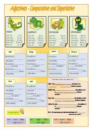 English Worksheet: Comparison of adjectives