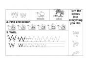 English worksheet: W w