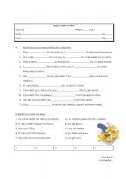 English Worksheet: if clauses