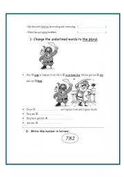 English worksheet: plural