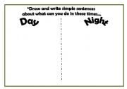 English Worksheet: Day and Night