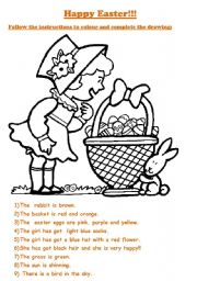 English Worksheet: Happy Easter