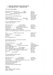 English Worksheet: Im yours by Jason Mraz