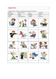 English Worksheet: PERSONALITY ADJECTIVES