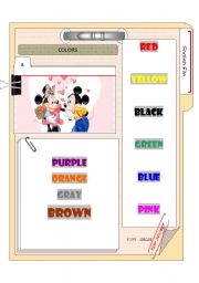 English worksheet: colors