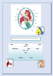 English worksheet: Body parts