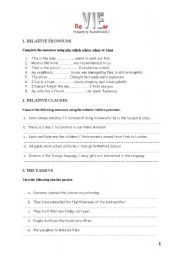 English Worksheet: review