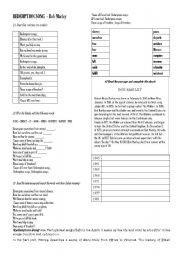 English Worksheet: Redemption Song