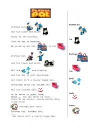 English worksheet: Postman Pat - song