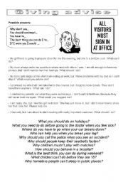 English Worksheet: GIVING ADVISE