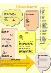 English Worksheet: Numbers 1-100