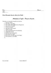 English Worksheet: atividade personal pronous