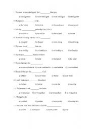 Test comparatives and superlatives