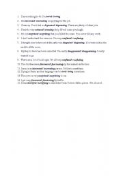 English Worksheet: Revision