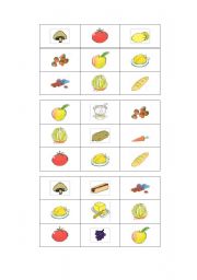 English Worksheet: BINGO FOOD - 5 sheets (2/5)