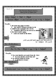 English Worksheet: Present and past Simple Passive