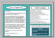 English Worksheet: Letter of Application Intermediate Writing Guide Homework Sheet