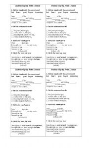 English Worksheet: Jealous guy