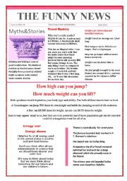 Funny News issue number 35 conversation,reading and writing prompts