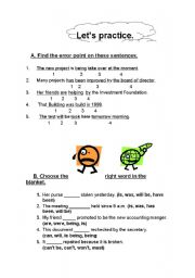 English worksheet: passive exercise