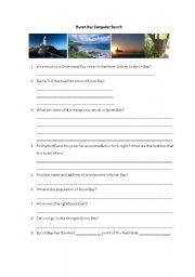 English Worksheet: Internet Search Travel Byron Bay