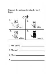 English Worksheet: writing for kids