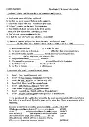 English Worksheet: Mixed conditionals