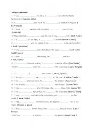 English Worksheet: Conditional sentences