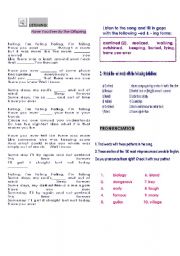 English Worksheet: SONG LISTENING TO PRACTICE PRESENT PERFECT