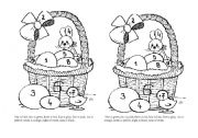 English Worksheet: Lets Colour Easter Picture!