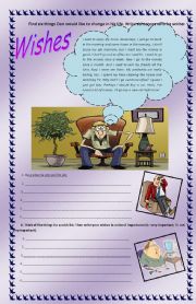 English Worksheet: Wishes