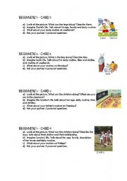 English Worksheet: Role Play cards - part 1