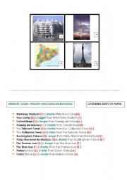 English worksheet: FAMOUS BUILDINGS IN LONDON AND CATALONIA