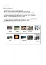 English Worksheet: Natural disasters vocabulary