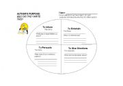English worksheet: Finding the Authors Purpose
