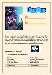 English Worksheet: Coraline