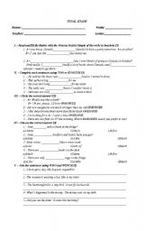 English Worksheet: ONE/ONES-TOO/ENOUGH-WHO/WICH-HOW MUCH/MANY