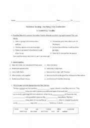English Worksheet: the flying train committee part 4