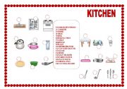 English Worksheet: KITCHEN