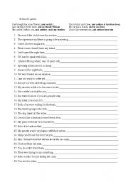 English Worksheet: Neither / So