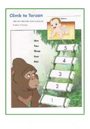 English Worksheet: Climb to Tarzan