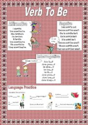 English Worksheet: Verb TO BE -Present Simple